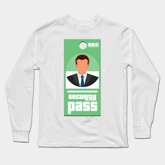 Security Pass Long Sleeve T-Shirt by nickemporium1